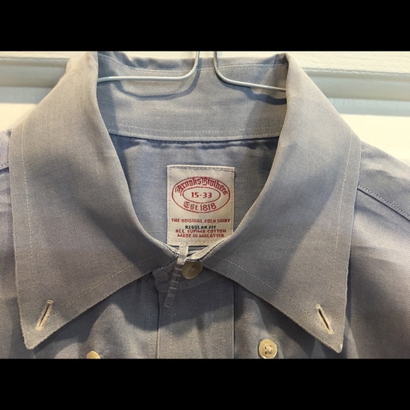 Brooks Brothers Blue Button Down Dress Shirt - Picture 4 of 5